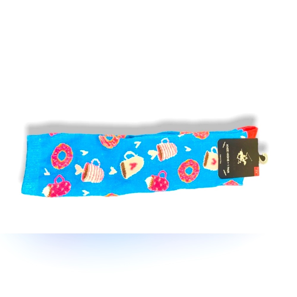 Woman’s knee high donut socks fits shoe size 5-9